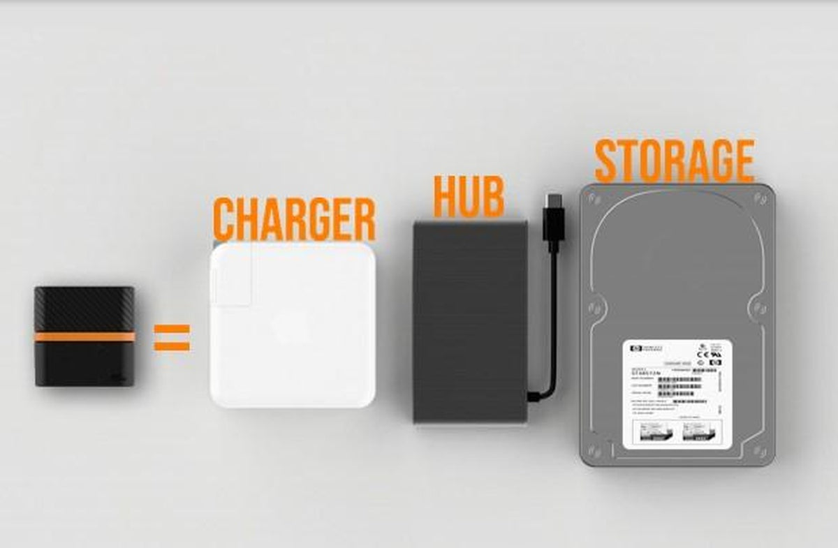 XPORT 7-in-1 Wall Charger Hub with Built-in SSD